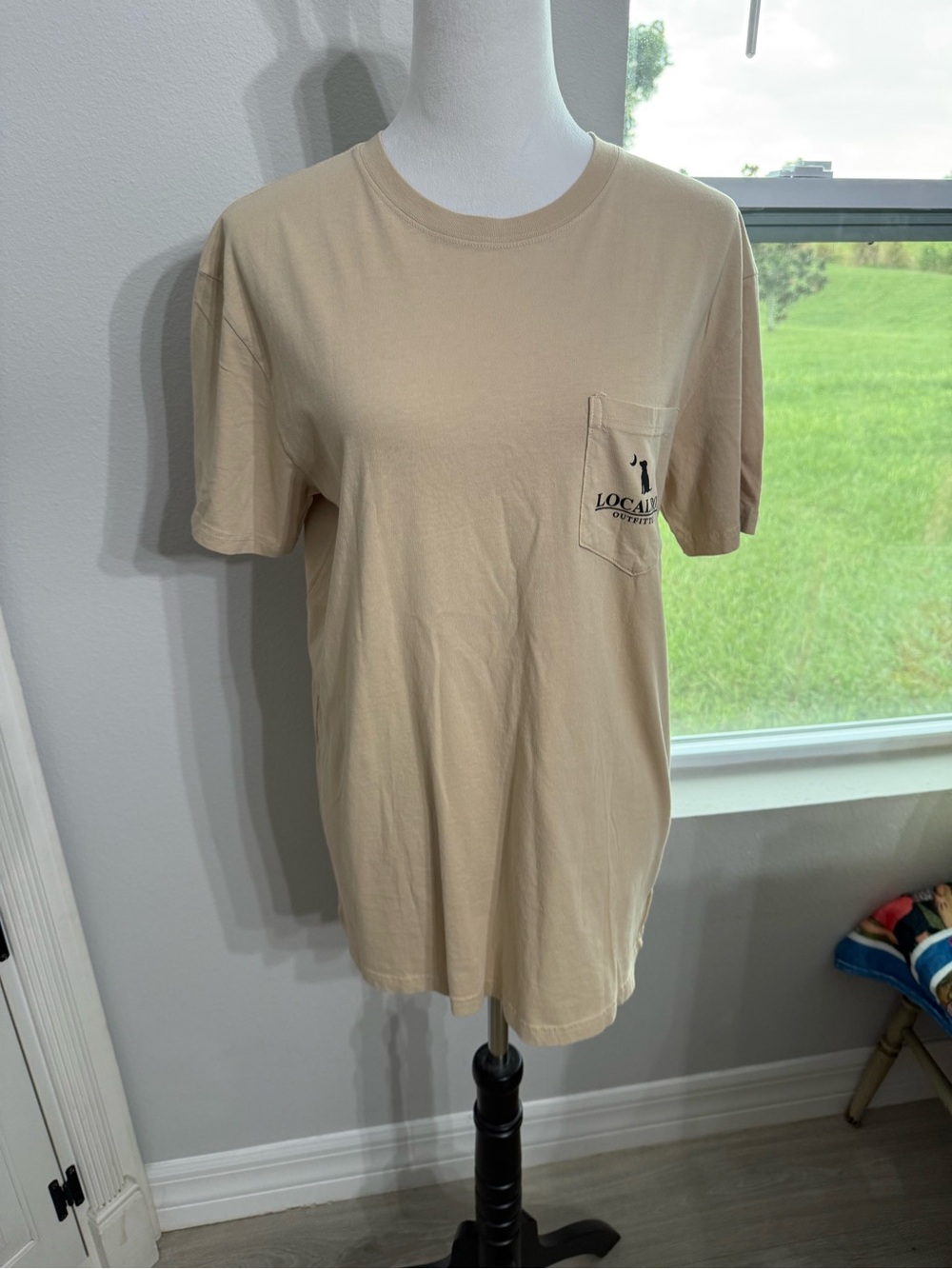 Local Outfitters Beige Pocket Short Sleeve T-Shirt - Men